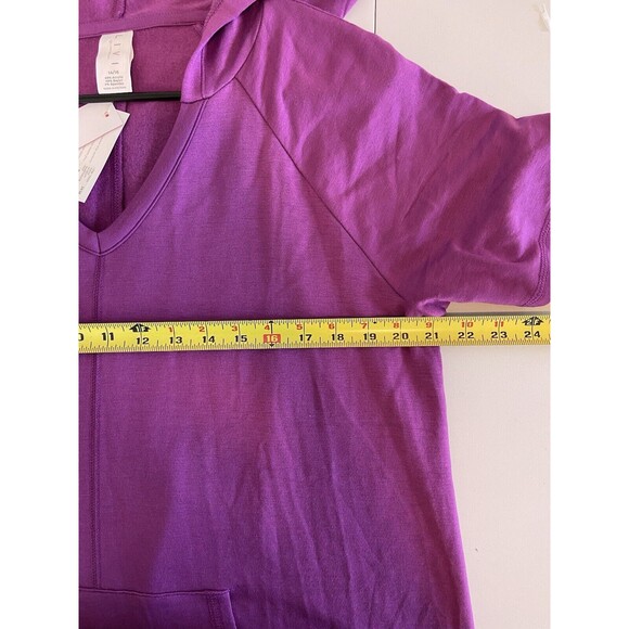 Livi Active French Terry  Sweatshirt Hoodie Dress 14/16 Fuschia Pink Womens New - Picture 8 of 12